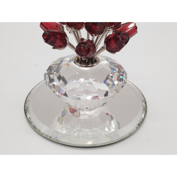 Vintage Swarovski Crystal Figurine Vase of Roses 2002 15th Anniversary. Retired - Picture 5 of 16